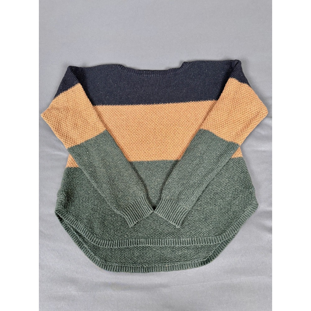 KUHL Sweater Women Large Multicolor Colorblock Popcorn Knit Pullover